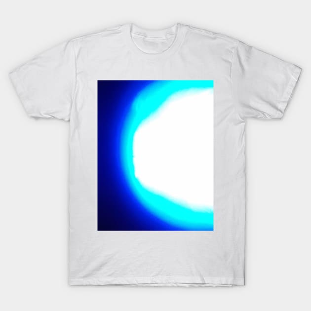 Blue Lazer Art T-Shirt by The Sober Art